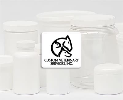 custom-vet-services-bottles Bottles from Custom Veterinary Services