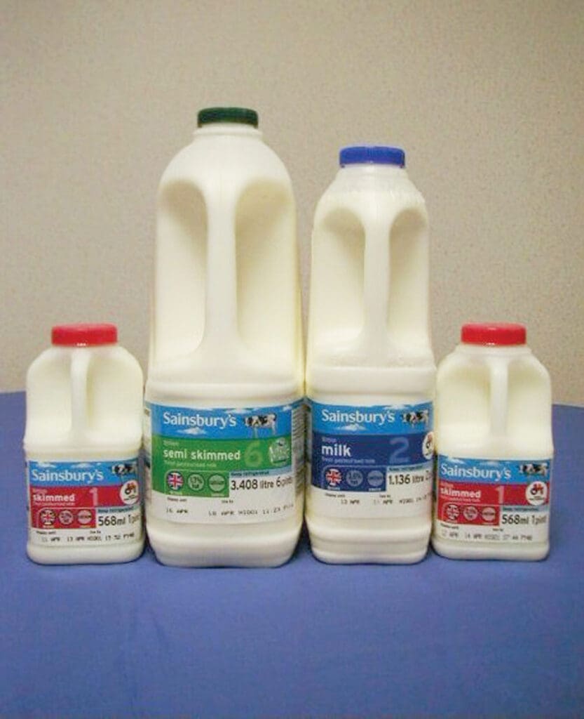 Sealed Milk Bottles