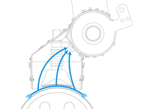 Ultrawide Web Airflow Graphic