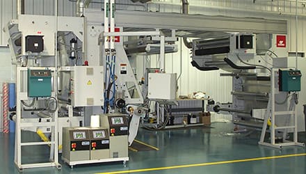 Rohm and Haas relies on two Enercon treaters for their new solventless laminator.