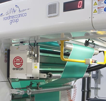 solventless-lamintor-and-corona-treater Nordmeccanica Solventless Laminator with Enercon Corona Treater
